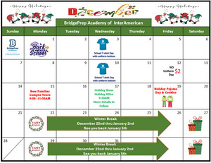✨  December 2025 Activity Calendar ✨